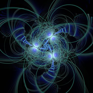 Dalga Fonksiyonu serisi. Popüler bilim, eğitim ve araştırma konularında dalga titreşimleri ve dinamik yayılma modelinden oluşan tasarım.