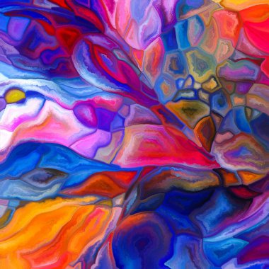 Tessellated Canvas serisi. Birlik arayışı, bütünleşme, gerçeklik görüşü konularındaki mozaik unsurların etkileşimi.