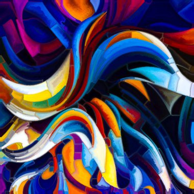 Color Dreams serisi. Kalın ve ince tonlarda örülmüş, ışığı, gölgeyi ve rengin duygusal etkisini vurguluyor..