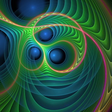 Frekans Hareketi serisi. Modern bilim ve araştırma konularında dalga titreşimleri ve dinamik yayılma şablonu.