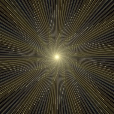 Fraktal Patlama Şablonu serisi. Çizim ve tasarım için kullanılan ince çizgi radyal deseninin oluşturulması.