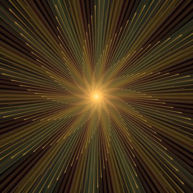 Fraktal Patlama Şablonu serisi. Çizim ve tasarım için kullanılan ince çizgi radyal deseninin oluşturulması.