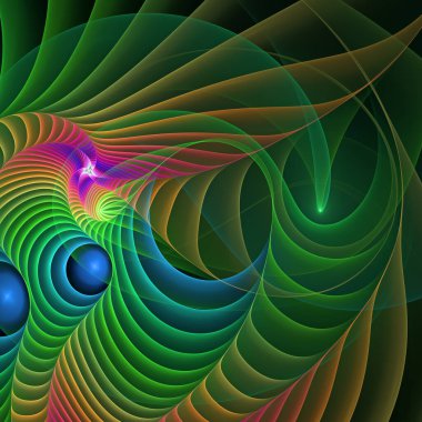 Dalga Fonksiyonu serisi. Popüler bilim, eğitim ve araştırma konularında dalgalanan frekans dalgalarının arkaplanı.