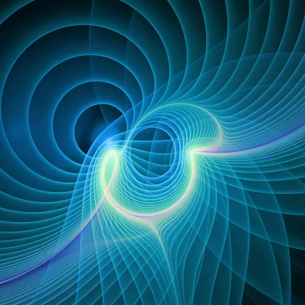 Frekans Hareketi serisi. Eðitim, araþtýrma ve modern bilim konularýndaki çalýþma frekans dalgalarýnýn sanatsal soyutlanmasý.