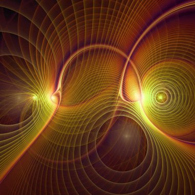 Uzay türbülans serisi. Eğitim, araştırma ve modern bilim konularında dalga titreşimleri ve dinamik yayılma örüntüsünün arkaplan bileşimi.