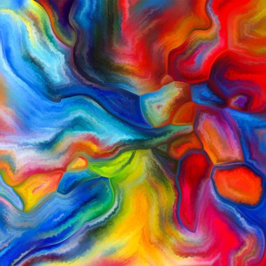 Tessellated Canvas serisi. Renk deseni, parçalanma, yüzey kaplaması, renk entegrasyonu ve tasarım konularındaki renk entegre parçaların arkaplanı.