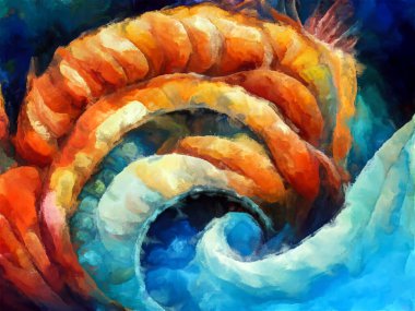 Organik Renkler serisi. Sanat, yaşam ve tasarım konularında organik formları, vuruşları ve renk boyalarını anımsatan arkaplan kompozisyonu.