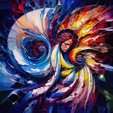 Shape Dreams serisi. Sanat, yaratıcılık, hayal gücü ve grafik tasarımı konularındaki alt biçimleri alt ortama aktaran doğal ortam tasarımı.
