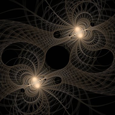 Dalga Fonksiyonu serisi. Popüler bilim, eğitim ve araştırma konularında dalga titreşimleri ve dinamik yayılma modelinden oluşan tasarım.