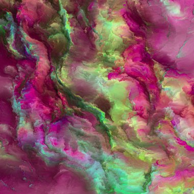 Dokunsal Dokular serisi. Sanat, yaratıcılık ve grafik tasarım konularındaki dinamik renkli dokuların arkaplan tasarımı. Sanalın dokuları aramızdaki uçurumlarda gerçek oluyor..