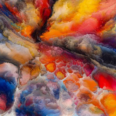 Dokunsal Dokular serisi. Yaratıcılık, hayal gücü ve tasarım konularındaki dinamik renkli dokulardan oluşan soyut bir arka plan. İnsan bağlantıları koptuğunda, dokuların sesleri gelişir..