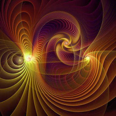 Frekans Hareketi serisi. Modern bilim ve araştırma konularında dalga titreşimleri ve dinamik yayılma şablonu.