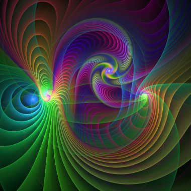 Frekans Hareketi serisi. Modern bilim ve araştırma konularında dalga titreşimleri ve dinamik yayılma şablonu.