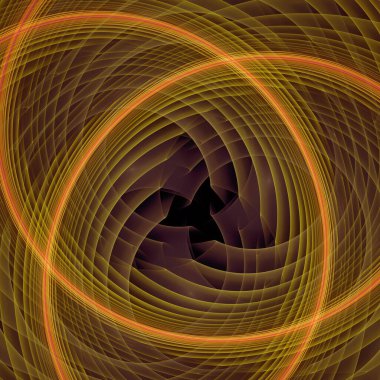 Uzay türbülans serisi. Modern bilim ve araştırma konularında dalga titreşimlerinin ve dinamik yayılma modelinin arka plan tasarımı.