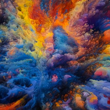 Yüksek Dokular serisi. Yaratıcılık, hayal gücü ve tasarım konularındaki dinamik renkli dokuların bileşimi. İnsan bağlantıları koptuğunda, dokuların sesleri gelişir..