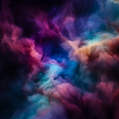 Dokunsal Dokular serisi. Sanat, yaratıcılık ve grafik tasarım konularındaki dinamik renkli dokulardan oluşan soyut bir arka plan. Sanalın dokuları aramızdaki uçurumlarda gerçek oluyor..