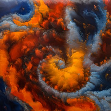 Renklerin Özgünlüğü serisi. Sanat, yaratıcılık ve grafik tasarım konularındaki dokulu renklerin sanatsal soyutlanması. Sanalın dokuları aramızdaki uçurumlarda gerçek oluyor..