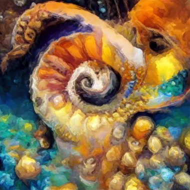 Organik Renkler serisi. Sanat, yaşam ve tasarım konularında organik formları, vuruşları ve renk boyalarını anımsatan arkaplan kompozisyonu.