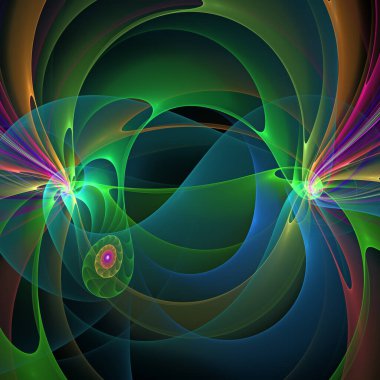 Frekans Hareketi serisi. Modern bilim ve araştırma konularında dalga titreşimleri ve dinamik yayılma şablonu.