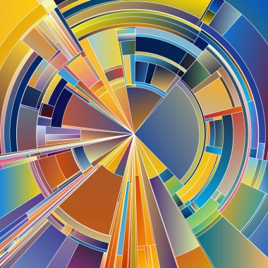 Renkli Dişliler serisi. Sanat, bilim, veri görselleştirme, tasarım ve resimleme konularında uyumlu bir görsel ritim oluşturmak için birleşen çok katmanlı dairesel elementler.