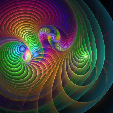 Frekans Hareketi serisi. Modern bilim ve araştırma konularında dalga titreşimleri ve dinamik yayılma şablonu.