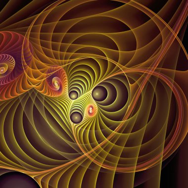 Frekans Hareketi serisi. Modern bilim ve araştırma konularında dalga titreşimleri ve dinamik yayılma şablonu.