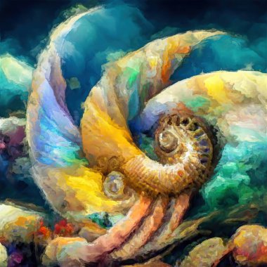 Organik Renkler serisi. Sanat, yaşam ve tasarım konularındaki organik formları, vuruşları ve renk boyalarını anımsatan şekillerin etkileşimi.