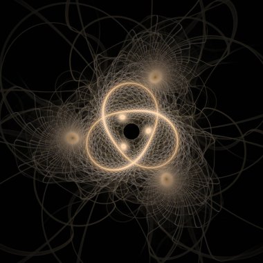 Frekans Hareketi serisi. Modern bilim ve araştırma konularındaki dalga titreşimleri ve dinamik yayılma şablonundan oluşan soyut tasarım.