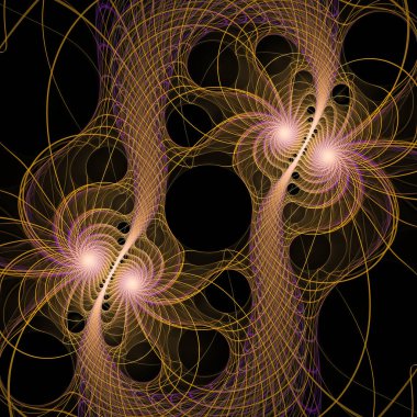 Uzay türbülans serisi. Modern bilim ve araştırma konularında dalga titreşimlerinin ve dinamik yayılma örüntülerinin düzenlenmesi.