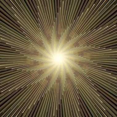 Fraktal Patlama Şablonu serisi. Çizim ve tasarım için kullanılan ince çizgi radyal deseninin oluşturulması.