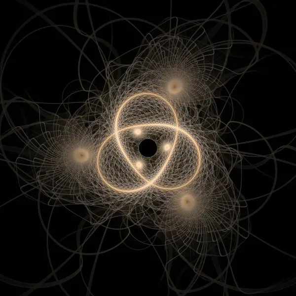 Frekans Hareketi serisi. Modern bilim ve araştırma konularındaki dalga titreşimleri ve dinamik yayılma şablonundan oluşan soyut tasarım.