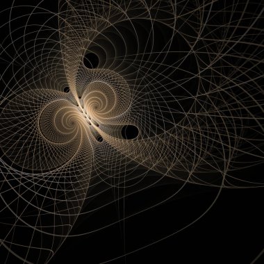 Uzay türbülans serisi. Popüler bilim, eğitim ve araştırma konularındaki girdap, bükülme ve etkileşim dalgalarından oluşan soyut tasarım.