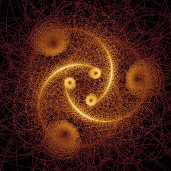 Uzay türbülans serisi. Popüler bilim, eğitim ve araştırma konularındaki girdap, bükme ve etkileşim dalgalarından oluşan soyut bir arka plan.