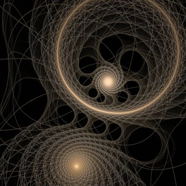 Uzay türbülans serisi. Popüler bilim, eğitim ve araştırma konularındaki girdap, bükme ve etkileşim dalgalarından oluşan soyut bir arka plan.