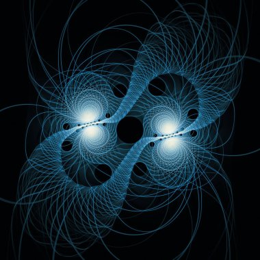 Uzay türbülans serisi. Modern bilim ve araştırma konularında dalga titreşimlerinin ve dinamik yayılma örüntülerinin düzenlenmesi.