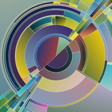 Çarkıfelek serisi. Bilim, görselleştirme, sanat, renk teorisi ve konsept tasarım konularındaki çarpıcı zıtlıkları ve ritmik desenleri vurgulayan dairesel tasarımlar.