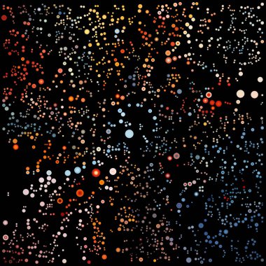 Küresel Alan Adı Serisi. Tasarım, atom teorisi, görsel algı ve soyutlama konularında moleküler bağlantıyı çağrıştıran parlak kürelerin ruhani hizalanması.