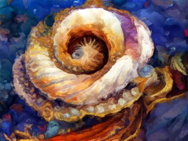 Organik Renkler serisi. Sanat, yaşam ve tasarım konularında organik formları, vuruşları ve renk boyalarını anımsatan şekillerden oluşan tasarım..