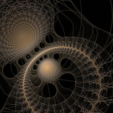 Uzay türbülans serisi. Modern bilim ve araştırma konularında dalgalanan frekans dalgalarının görüntüsü.