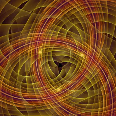 Uzay türbülans serisi. Modern bilim ve araştırma konularında dalga titreşimlerinin ve dinamik yayılma modelinin arka plan tasarımı.