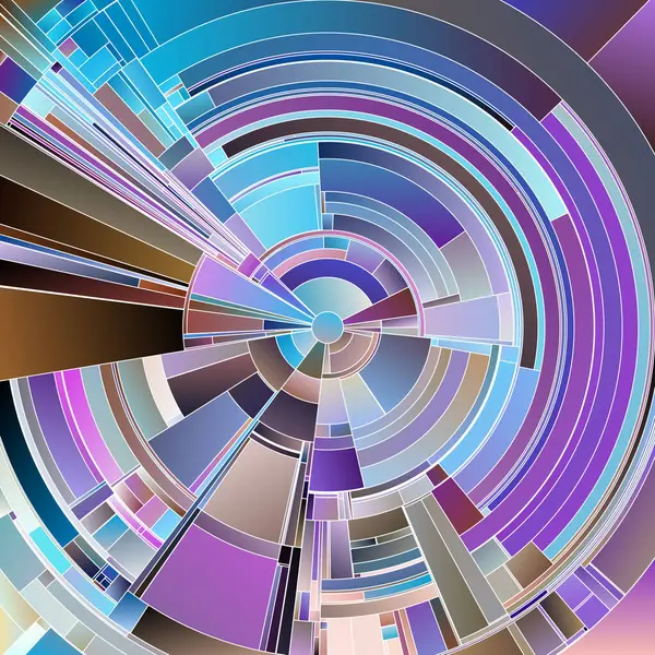 Çarkıfelek serisi. Bilim, sanat, görselleştirme, renk teorisi ve kaos içinde düzen konularında dinamik tonsal eğimlere ve katmanlı kavislere sahip eş merkezli dairesel desenler..