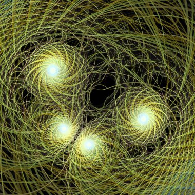 Uzay türbülans serisi. Modern bilim ve araştırma konularında dalga titreşimlerinin ve dinamik yayılma örüntülerinin düzenlenmesi.