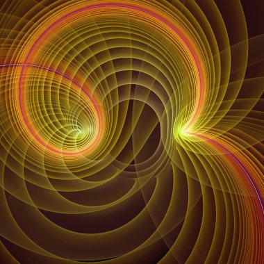 Frekans Hareketi serisi. Eðitim, araþtýrma ve modern bilim konularýndaki çalýþma frekans dalgalarýnýn sanatsal soyutlanmasý.