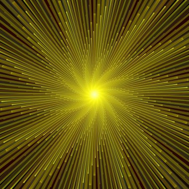 Fraktal Patlama Şablonu serisi. Çizim ve tasarım için kullanılan ince çizgi radyal deseninin oluşturulması.