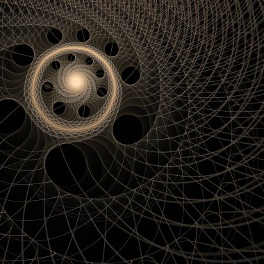 Kuantum Dinamik serisi. Modern bilim ve araştırma konularında girdap, bükülme, etkileşim ve dalga desenlerinin yaratıcı düzenlemesi.