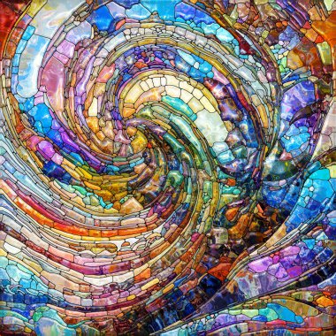 Işıldayan Cam serisi. Duyusal büyü, ışık algısı, hayal gücü ve yaratıcılık konularındaki doymuş cam kalıplarının yaratıcı düzenlenmesi.