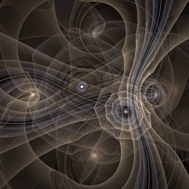 Kuantum Dinamik serisi. Modern bilim ve araştırma konularında dalgalanan frekans dalgalarının arkaplanı.