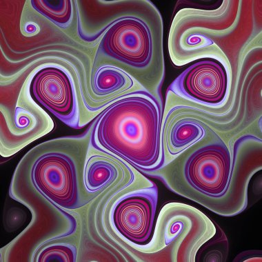 Fraktal Girdap serisi. Matematik, fraktal tasarım, bilim, görselleştirme ve organik geometri konularında yaşayan, nefes alan bir ağın soyut bir canlandırması.