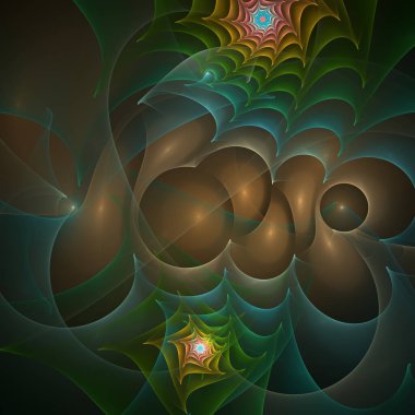 Kuantum Dinamik serisi. Modern bilim ve araştırma konularında dalgalanan frekans dalgalarının arkaplanı.