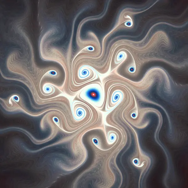 Fraktal Geometri serisi. Matematik, fraktal tasarım, bilim, görselleştirme, organik geometri üzerine derin uzay ve zamanın karmaşık bir görsel anlatımı..